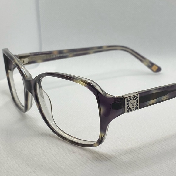 Anne Klein Black Tortoise glasses frames 56[]15 135 - Picture 1 of 15